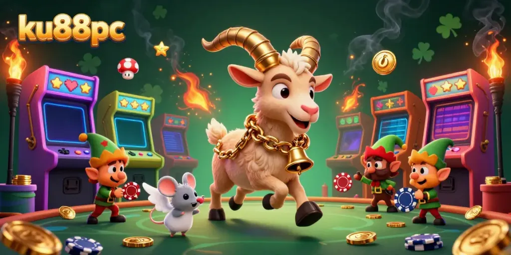 Experience thrilling gameplay at ku88pc with festive casino themes and animated characters enhancing the excitement.