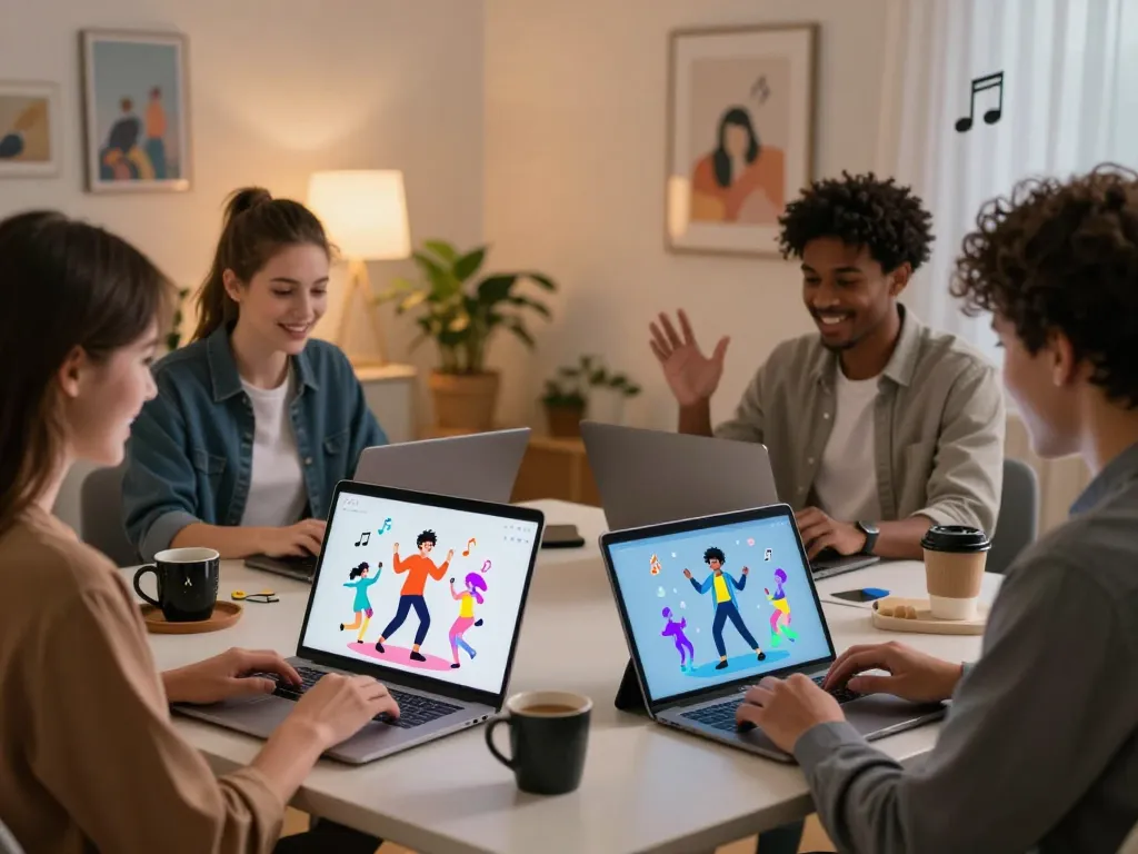 Engaging users interacting with spicy AI chatbots in a vibrant digital setting.