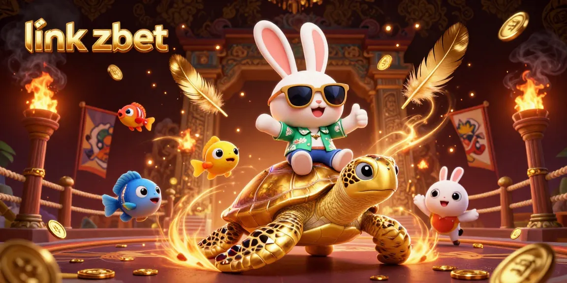 Engage with link zbet at the vibrant casino featuring a lucky rabbit and golden sea turtle