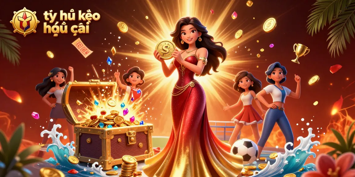 Experience the excitement with tỷ lệ kèo nhà cái in this vibrant casino-themed illustration.