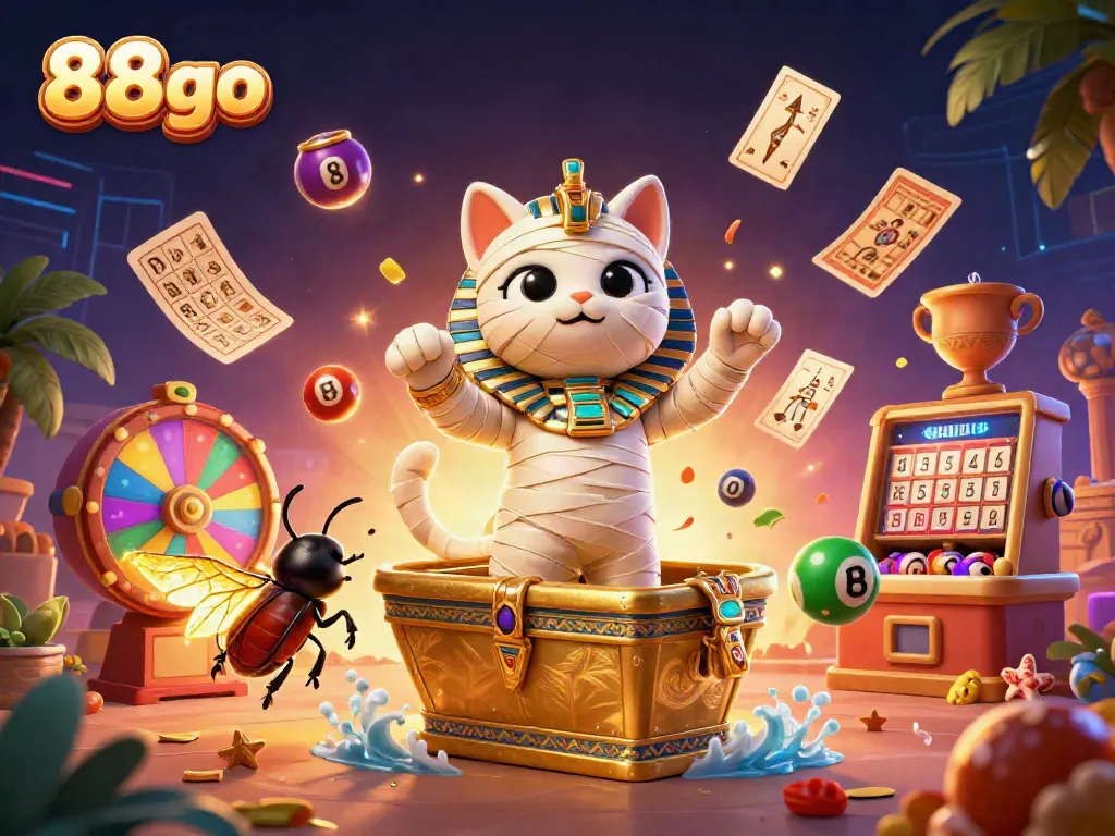 88go showcases a lively casino scene with interactive games and exciting elements, highlighting vibrant gameplay.