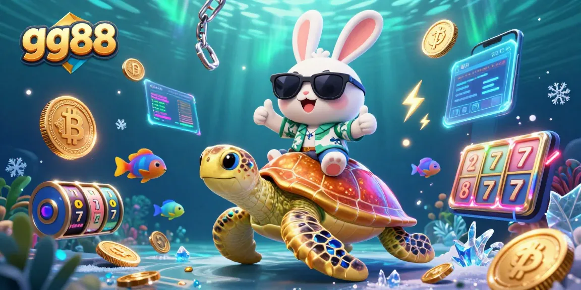 Discover exciting jackpots and rewards at gg88, featuring vibrant 3D characters and crypto elements.