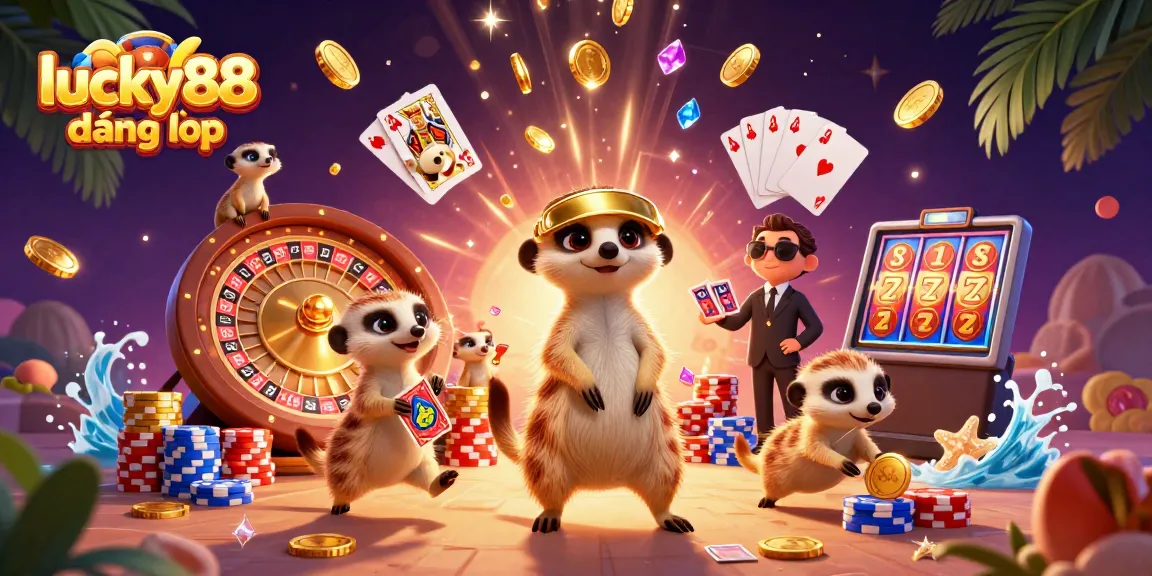 Engage with lucky88 đăng nhập by discovering an exciting undersea casino adventure featuring energetic meerkats.